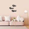 Createreedo Wooden Relax Renew Refresh Sign