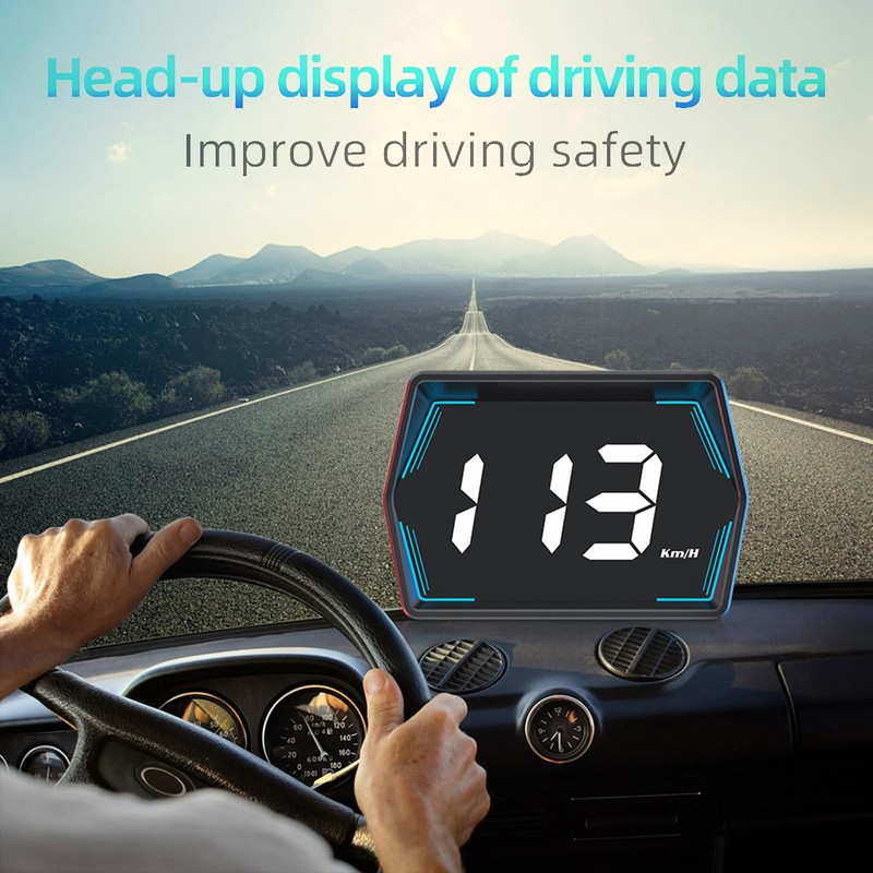 Shkalacar Head Up Display MPH Speed Meter, GPS Speedometer Universal