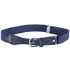 Kids Elastic Adjustable Belt with Leather Closure - Navy Blue