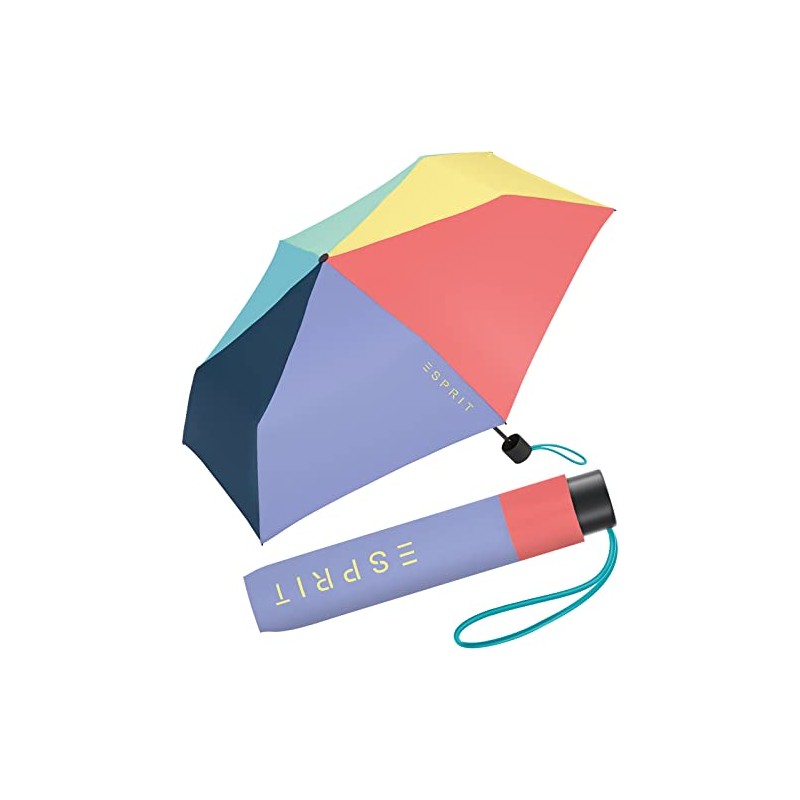 Esprit Mini Pocket Umbrella Slimline FJ 2022, Multicolor Combination, Compact
