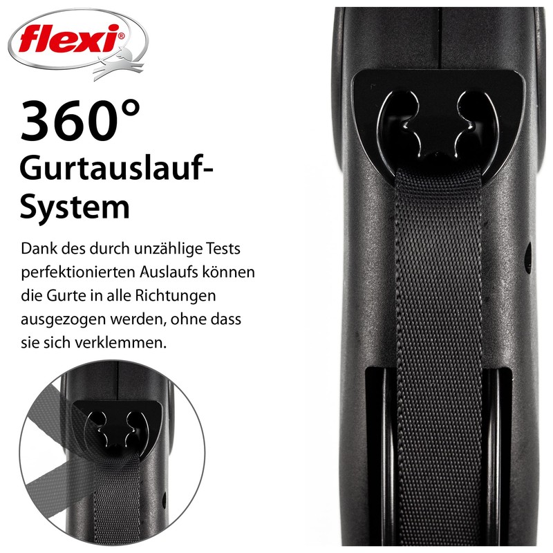 flexi Giant Black Edition L Dog Lead 8 m Strap