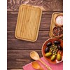 Bam&Boo Bamboo Serving Tray Natural Minimalist Rectangular (11.3” x 6.2"