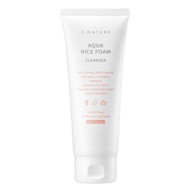 S-Nature Aqua Rice Mildly Acidic Cleansing Foam 160ml 1 piece / 에스네이처 아쿠아 라이스 약산성 클렌징폼 160ml 1개