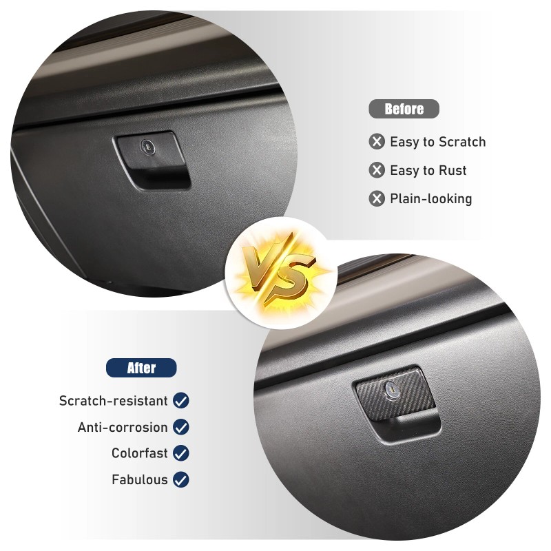 Carworld66 Fits For Hummer EV 2024-25 Carbon Fiber Glove Box