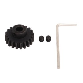 20T 22mm Diameter RC Motor Gear Steel Rust Protection Black RC Motor Pinion Gear for Upgrade Replacement
