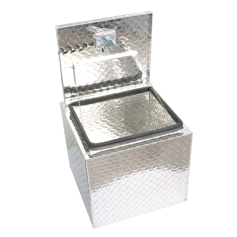 labwork 18 Inch Silver Aluminum Diamond Plate Tool Box Organizer