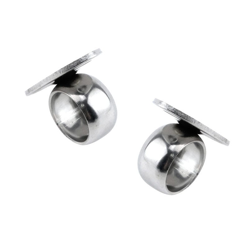 Antrader Stainless Steel Closet Rod Flange,0.75 Inch Dia. O-Shaped Curtain
