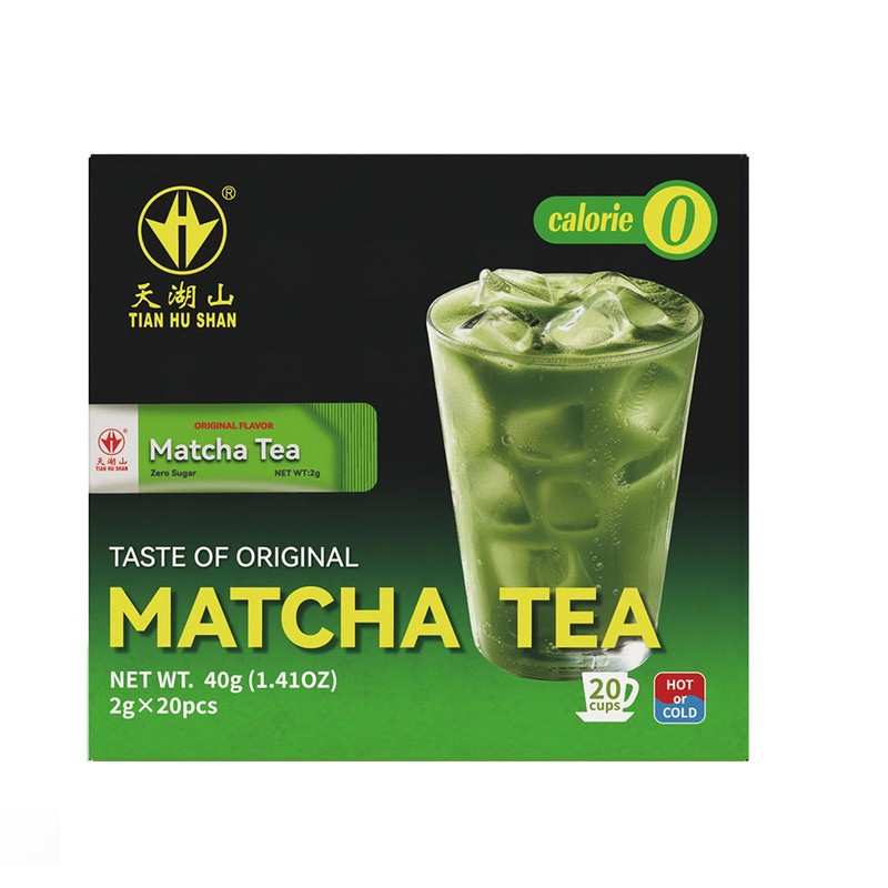 TIAN HU SHAN Matcha Green Tea Sticks, Portable Matcha Powder