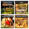 Camping String Lights, Waterproof 10m Outdoor Fairy Lights with 8