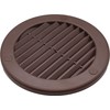 Brown ABS Plastic Round Air Vent Grille 100mm Diameter