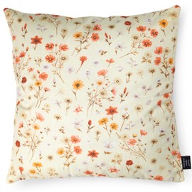 PinkZebra Pillowcase 80 x 80 cm, 100% Cotton, Pillow Case, Oeko-Tex Standard 100, Covers with Zip, Flowering Meadow