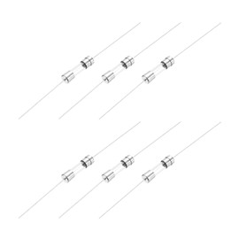sourcing map 3A 250V Glass Fuse 5x20mm Time Delay Fuse with Lead Wire UL Listed Slow Blow Fuse for Home Appliances(Pack of 6)