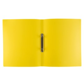 Idena Idena 10437 - Ringbuch im Format DIN A4, 2-Ring-Mechanik mit 16 mm Durchmesser, 20 mm Rückenbreite, gelb, 1 Stück
