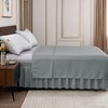 Elastic Wrap Around Bed Skirt - Easy Fit with 15-Inch