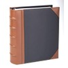 Executive Binder, English Leather 2 Tone with Stitching and Ribbed