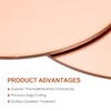 MECCANIXITY 10 Pcs Round Copper Plate, 20mm (0.79") Dia Pure