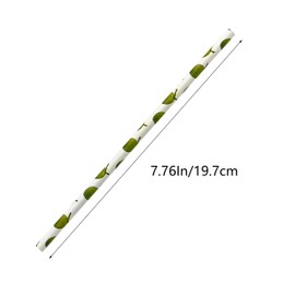 100 Pcs Disposable Straws, Biodegradable Paper Straws for Juices, Shakes, Smoothies, Party Supplies (Coconut)