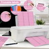 1" x 2-5/8" Colored Address Labels, 600 Bright Pink Label