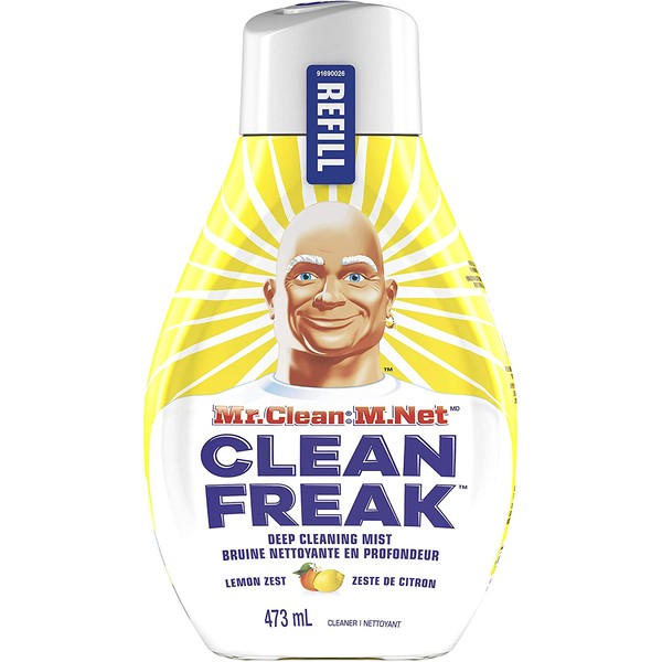 Mr. Clean, Deep Cleaning Mist Multi-Surface Spray, Lemon Zest Scent Refill, 1 Count, 16 Fl Ounce