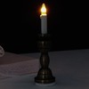 Waldosia 2PCS 1:12 Scale Dollhouse Miniature 12v Powered Candle Lamp