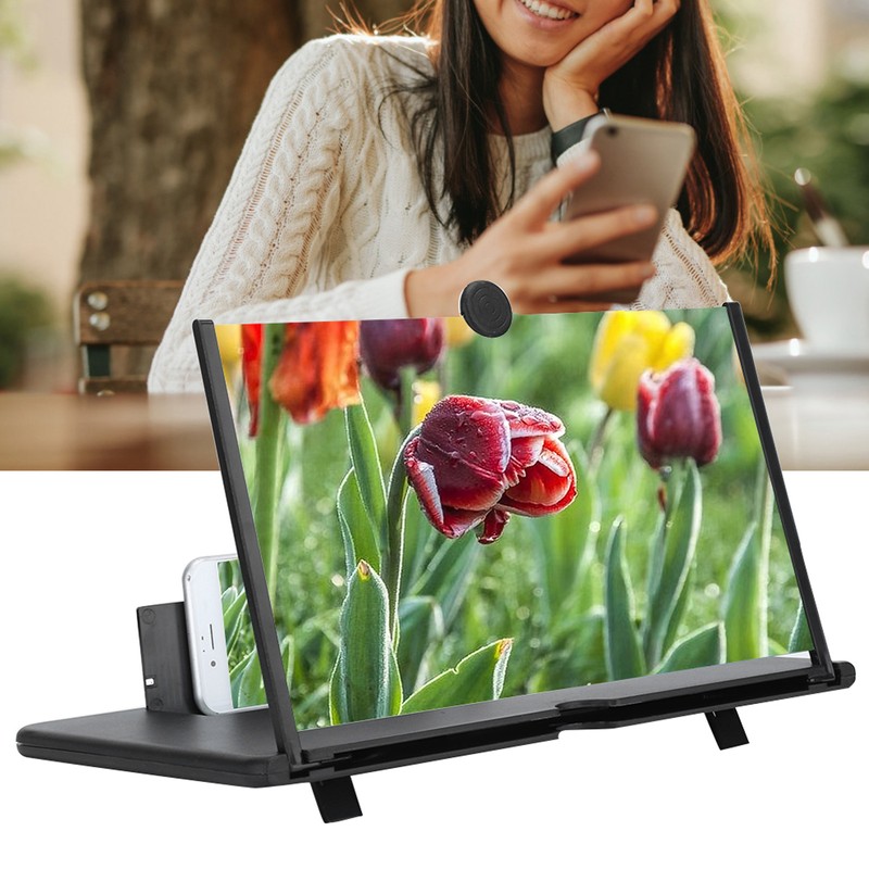 12 Inch Screen Magnifier 3D HD Mobile Phone Screen Amplifier