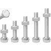 Stainless Steel Hex Head Nut & Bolt Sets, 30 Sets