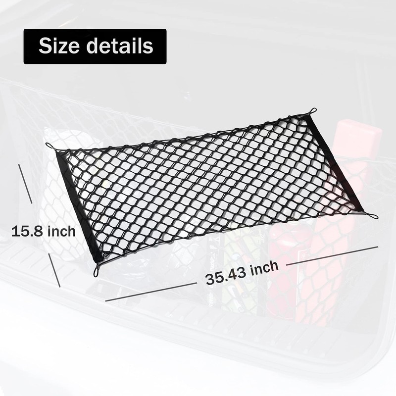 Amiss 2 Packs Cargo Net Stretchable, Car Exterior Accessories, Adjustable