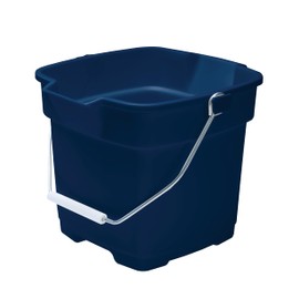 Rubbermaid Rubbermaid Roughneck Square Bucket, 12-Quart, Blue, Comfortable/Durable Pour Handle, Sturdy Pail Bucket for Household Cleaning/Mopping