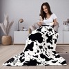 Edenleaf Cow Print Blanket, Ultra Soft Cozy Throw for Couch