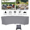 UCARE Curved Sofa Cover Outdoor Couch Sectional Protector Waterproof Half