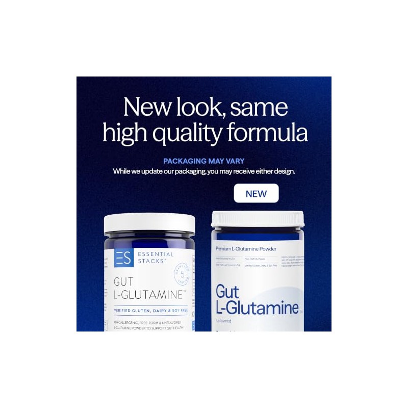 Essential Stacks L-Glutamina Intestinal - 300 g - Sin Gluten,