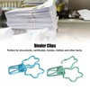 100 Pcs Binder Clips Hollow Cute Flower Shape Sturdy Metal