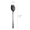 8.5-inch Wide Stainless Steel Spoons Forks for Fruit, Salad Noodle