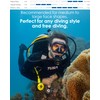 TUSA M-1010 Zensee Scuba Diving Mask, Black