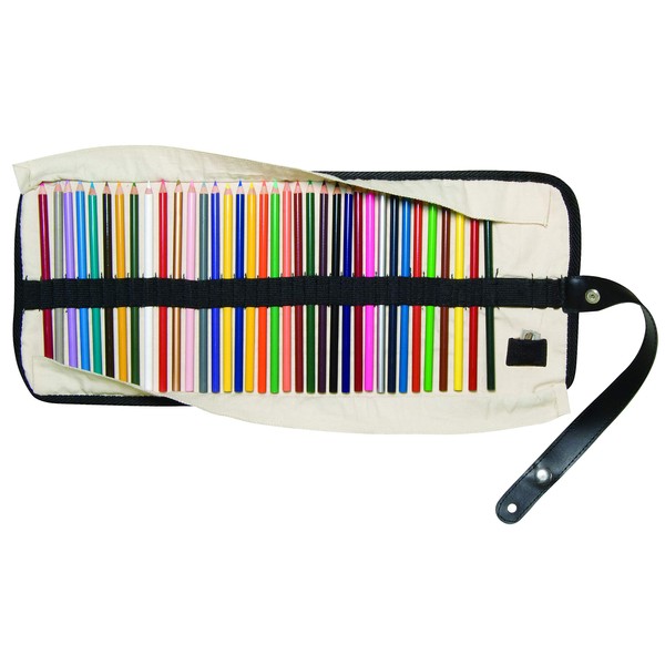 Alvin, Heritage Arts, SPC36, Roll-Up Pencil Case with Leather Strap - Holds 36 Pencils