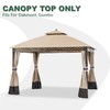 JANCANOPY Replacement Gazeb Cover for 10X12Ft Oakmont Gazebo L-GZ1188PST-A,Pinehurst Gazebo