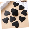 Garneck Pack of 20 Slate Hearts for Labelling, Small Heart-Shaped
