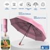LFLFWY Compact Travel Umbrella Windproof Strong - Large Light Automatic