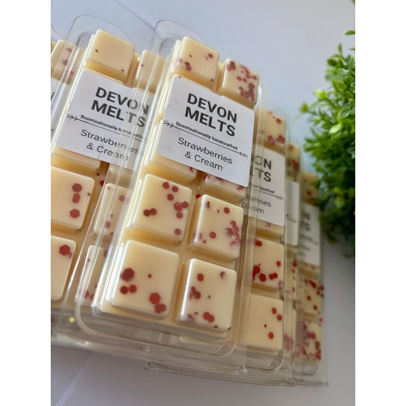 Devon Melts - Strawberries & Cream - Highly Scented 100%