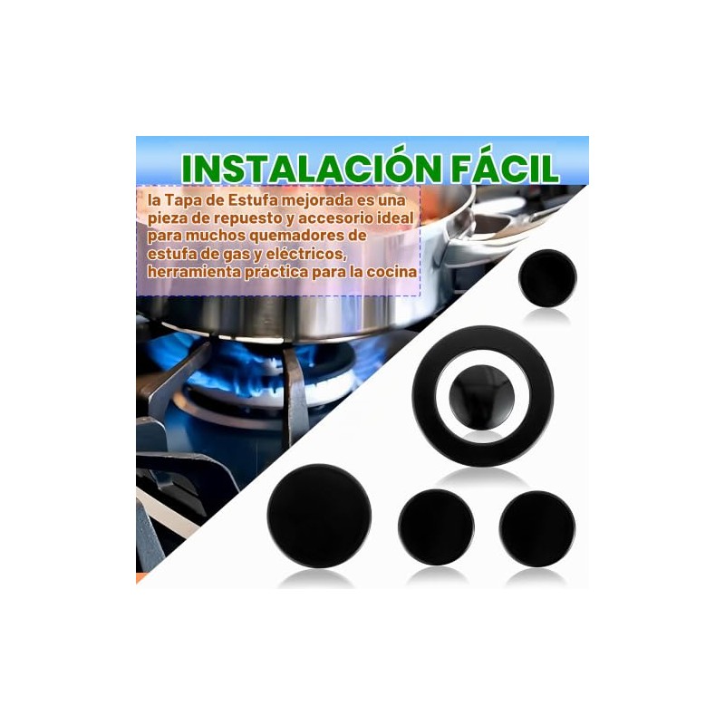 Juego Mejorado de Tapas de Quemador de Estufa de Gas