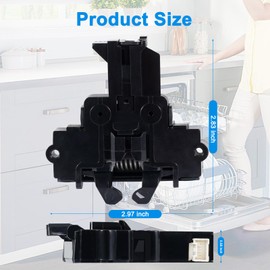 WD21X10490 - Cerradura de cierre para puerta de lavaplatos, compatible con lavaplatos GE & Haier, reemplaza los números de pieza 2997693, AP5668411, PS6447681, fácil de instalar, duradero