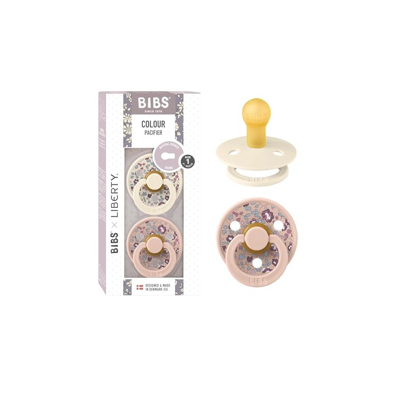 BIBS x Liberty Pacifier Colour 2 PACK Eloise Latex Size