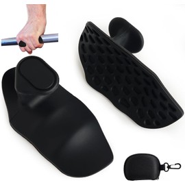 Gym Hand Grips for Men Women Anti Slip Fitness Strength Training Ergonomic Workout Grips for Pull Ups Deadlifts Weightlifting Gym Accessories (Black)