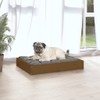 vidaXL Honey Brown Rectangular Dog Bed - Solid Pinewood Frame