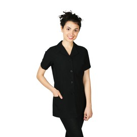 Tess Women's Salon Smock – Bleach-Proof Stylist Jacket, Lightweight Button-Down Uniform with Pockets for Cosmetology