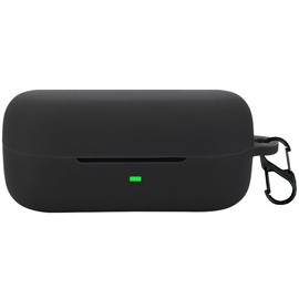 QWYJ Funda para Sony WFC510 Case Carcasa Protectora de Silicona, para Sony WFC510 Funda con Mosquetón Llavero Anti-perdida (Negro)