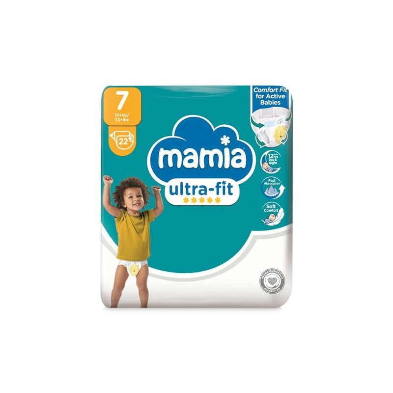NZ Mamia Ultra Dry XXL Nappies - Size 7, 22