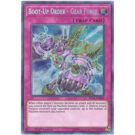 Yu-Gi-Oh! - Boot-Up Order - Gear Force - FIGA-EN004 - Secret Rare - 1st Edition - Fists of The Gadgets