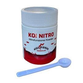KOI Nitro (25 Grams) Nitrofurazone Powder, Effective Fish Treatment for Bacterial Infections in Koi and Ornamental Fish