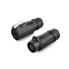 CNLINKO LP-12 Industrial IP68 Waterproof Connector Quick Plug Circular Connector PBT Plastic Housing Aircraft Connector M12 2-8 Pin Male and Female (8 Pin)